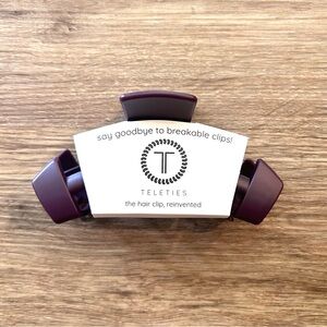 Teleties Classic Burgundy Bliss Large Claw Clip